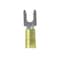 Panduit Fork Terminal, #8 Stud Size, 10 AWG, 600 V, Nylon Insulated, Yellow, 500 PK PN10-8FF-D - alternate 2